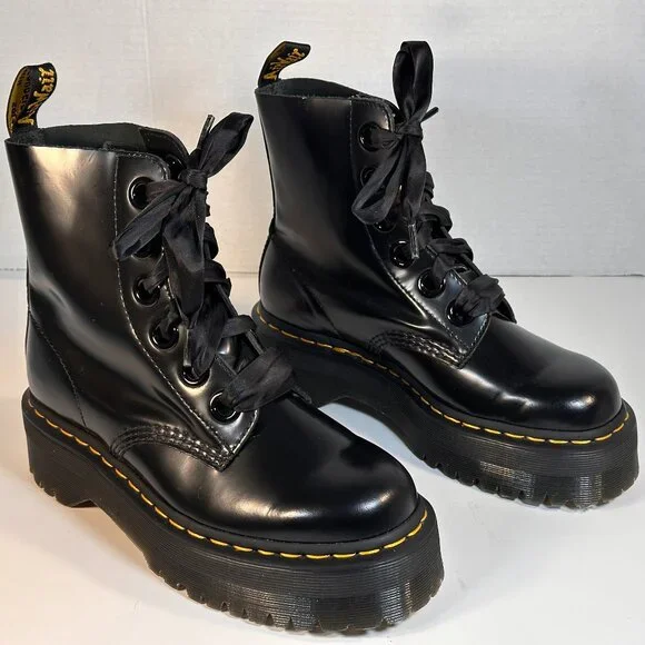 Dr.Martens Combat Boots L-8 - Picture 1 of 16